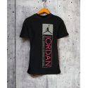 Детская футболка Jordan Retro 12 Tag черная с розовым
