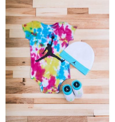 Детский Набор Jordan Tie Dye 3 Piece Set цветной