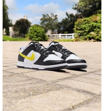 Nike Dunk Low Retro Yellow Swoosh Panda
