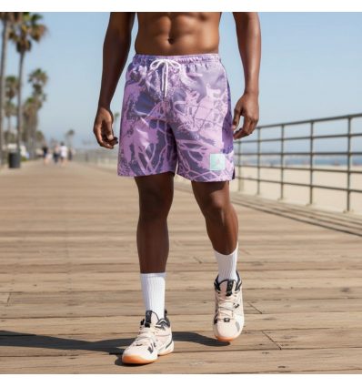 Шорты Jordan ALL OVER PRINT фиолетовые
