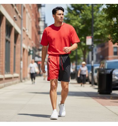 Шорты Jordan Dri-FIT Sport BC Mesh Graphic черно-красные