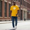 Футболка Jordan MJ Jumpman Box желтая