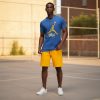 Футболка Jordan Essentials сине-желтая